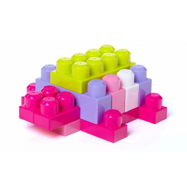 Конструктор Mega Bloks рожевий у мішку 60 деталей (DCH54) - Зображення 4