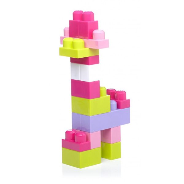 Конструктор Mega Bloks рожевий у мішку 60 деталей (DCH54) - Зображення 5