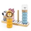 Розвиваюча іграшка Viga Toys Пірамідка-сортер PolarB Звірятка (44022) - Зображення 3
