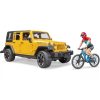 Спецтехніка Bruder Джип Jeep Rubicon з фігуркою велосипедиста на спортивному мо (02543) - Зображення 3