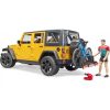 Спецтехніка Bruder Джип Jeep Rubicon з фігуркою велосипедиста на спортивному мо (02543) - Зображення 5