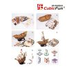 Пазл Cubic Fun Тривимірна головоломка-конструктор Корабель Санта Марія (T4008h) - Зображення 3