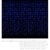 Гірлянда Delux Curtain С 320LED 3х3 м синій/прозорий IP20 (90017999) - Зображення 2