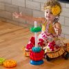Розвиваюча іграшка Fat Brain Toys Пірамідка гвинтова тактильна SpinAgain (F110ML) - Зображення 4