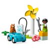 Конструктор LEGO DUPLO Town Вітрова турбіна та електромобіль 16 деталей (10985) - Зображення 2