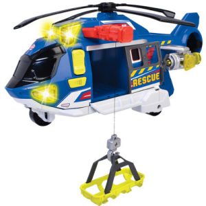Спецтехніка Dickie Toys Функціональний вертоліт Служба порятунку з лебідкою зі звуком та світловими ефектами 36 см (3307002)