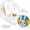 Набір для творчості Rosa Talent Картина 3D Зайченя ДВП ґрунтоване 18х18 см (4823098535706) - Зображення 3