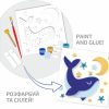 Набір для творчості Rosa Talent Картина 3D Кит ДВП ґрунтоване 18х18 см (4823098535713) - Зображення 3
