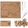Набір для творчості Rosa Talent Мапа України 3D пастельні кольори 30.5х37.5 см (4823098532545) - Зображення 2