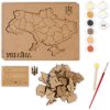 Набір для творчості Rosa Talent Мапа України 3D кольори металіки 24.5х18.5 см (4823098532538) - Зображення 2
