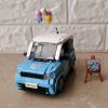 Конструктор LOZ mini Автомобіль MINI блакитний (1131) - Зображення 4