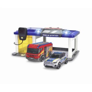 Ігровий набір Dickie Toys Рятувальна станція зі звук. та світл. ефект., 2 машини (3716026)