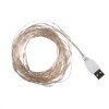 Гірлянда YES! Fun Нитка на мідному дроті 100 LED Холодно-біла 10 м Статична USB (975036) - Зображення 2