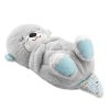 Інтерактивна іграшка Bambi М'яка іграшка-нічник Дихаюча видра Light Grey (2284-25 l.gr.) - Зображення 2