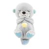 Інтерактивна іграшка Bambi М'яка іграшка-нічник Дихаюча видра Light Grey (2284-25 l.gr.)