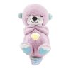 Інтерактивна іграшка Bambi М'яка іграшка-нічник Дихаюча видра Pink (2284-25 pink)