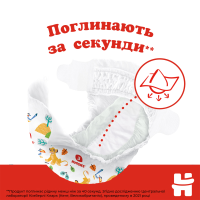 Підгузки Huggies Classic 5 (11-25 кг) Jumbo 42 шт (5029053543185)