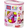 Конструктор Mega Bloks рожевий у мішку 80 деталей (DCH62)