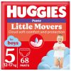 Підгузки Huggies Little Movers/Pants 5 (12-17 кг) Box для хлопчиків 68 шт (5029053564128)