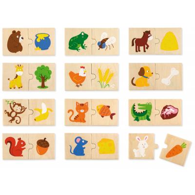 Пазл Viga Toys Що їдять тварини (51607)