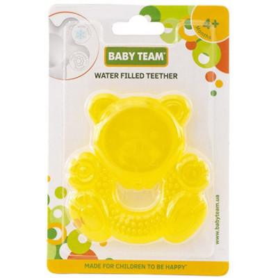 Прорізувач Baby Team з водою Ведмежатко (4004_мишка_желтый)