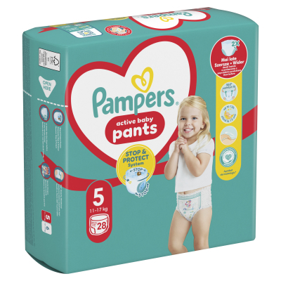 Підгузки Pampers трусики Pants Junior Розмір 5 (12-17 кг) 28 шт (8006540069714)