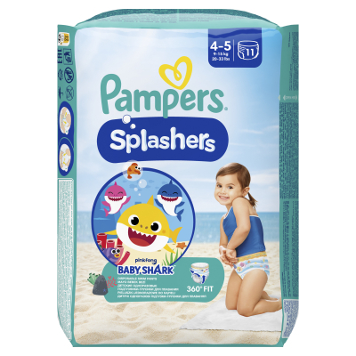 Підгузки Pampers для плавання Splashers Розмір 4-5 (9-15 кг) 11 шт (8001090698384)