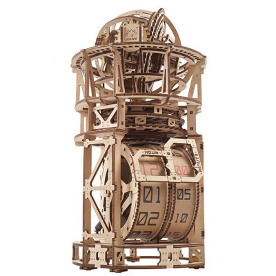 Конструктор Ugears Астроном. Настільний годинник із турбійоном (70162)