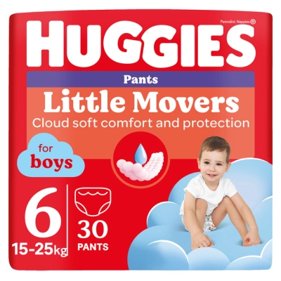 Підгузки Huggies Little Movers/Pants 6 (15-25 кг) Jumbo для хлопчиків 30 шт (5029053564302)