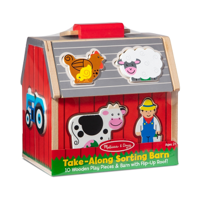 Розвиваюча іграшка Melissa&Doug дерев'яний сортувальний сарай (MD30149)