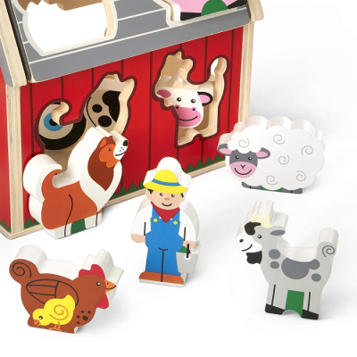 Розвиваюча іграшка Melissa&Doug дерев'яний сортувальний сарай (MD30149)