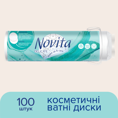 U0663041_2big Ватні диски Novita Delicate 100 шт. (4744246013078)