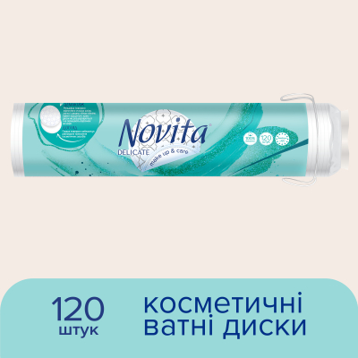 U0663042_2big Ватні диски Novita Delicate 120 шт. (4744246013085)