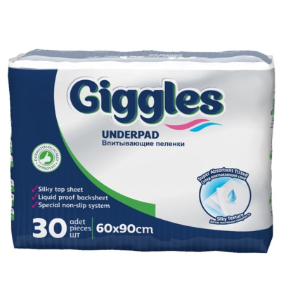 U0724463_big Пелюшки для малюків Giggles 60х90 см 30 шт (8680131202034)