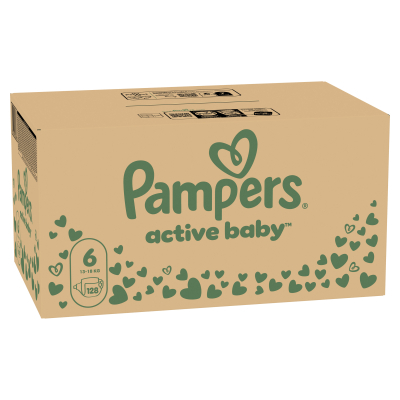 Підгузки Pampers Active Baby Розмір 6 (Extra Large) 13-18 кг 128 шт (8006540032688)