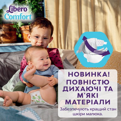 Підгузки Libero Comfort Розмір 5 (10-14 кг) 46 шт (7322541756936)