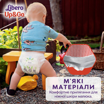 Підгузки Libero Up&Go Розмір 5 (10-14 кг) 38 шт (7322541742458)