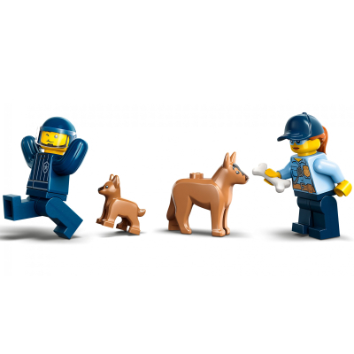Конструктор LEGO City Мобільний майданчик для дресування поліцейських собак 197 деталей (60369)