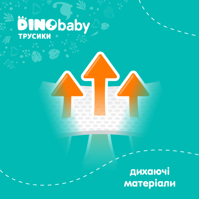 Підгузки Dino Baby Розмір 4 (7-14 кг) 36 шт (4823098413950)