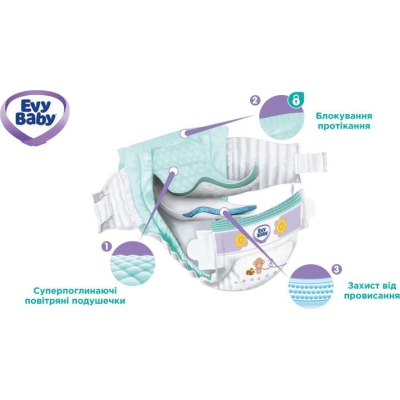 Підгузки Evy Baby Maxi Jumbo Розмір 4 (7-18 кг) 58 шт. (8683881000011/8690506520304)