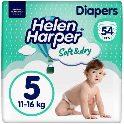 U0853837_big Підгузки Helen Harper Soft&Dry New Junior Розмір 5 (11-16 кг) 54 шт (2316779)