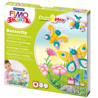 Набір для творчості Fimo Kids Метелик 4 кольори х 42 г (4007817806197)