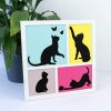 Набір для творчості Rosa Talent 3D 4 Cats ДВП ґрунтоване, 3 шари, 30 х 30 см (4823098528883)