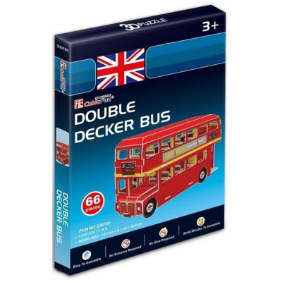 Пазл Cubic Fun 3D Автобус Дабл Декер серія міні (S3018h)