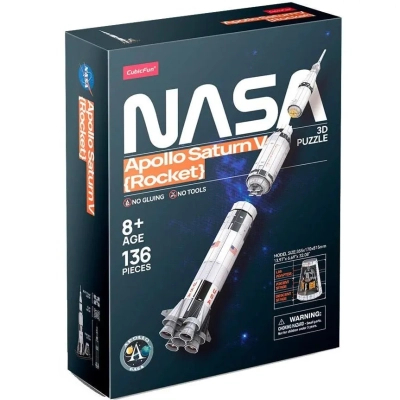Пазл Cubic Fun 3D NASA Ракета Аполлон Сатурн-5 (DS1059h)
