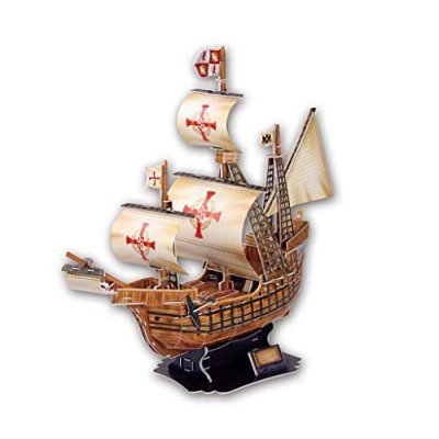 Пазл Cubic Fun Тривимірна головоломка-конструктор Корабель Санта Марія (T4008h)