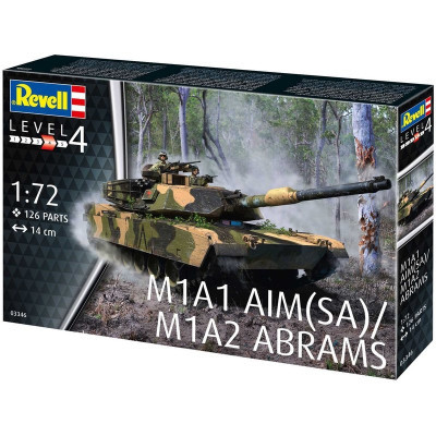 Збірна модель Revell Танк Абрамс M1A1 AIM(SA)/ M1A2 рівень 4 масштаб 1:72 (RVL-03346)