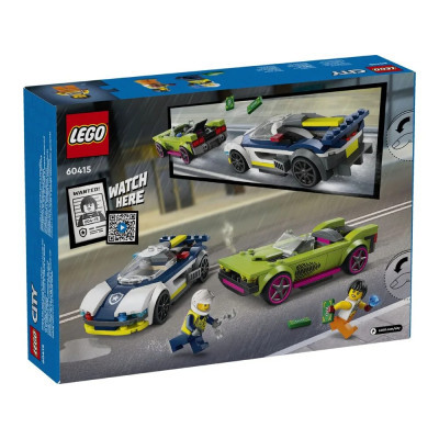 Конструктор LEGO City Переслідування маслкара на поліцейському автомобілі 213 деталей (60415)
