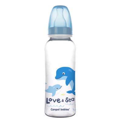 Пляшечка для годування Canpol babies LOVE&SEA 250 мл PP блакитна (59/400)