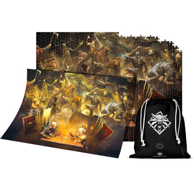 Пазл GoodLoot Witcher: Playing Gwent 1000 елементів (5908305231448)